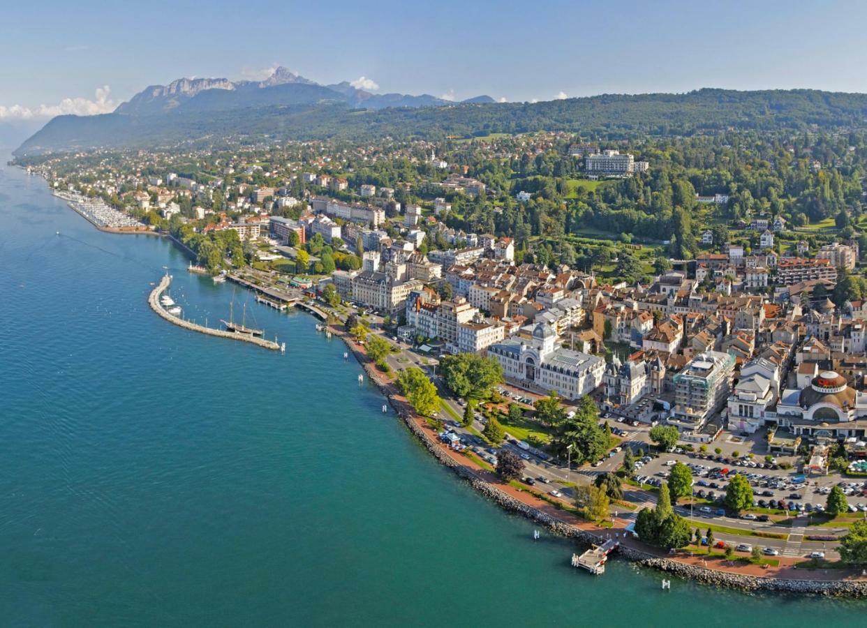 Au Rythme Du Lac Apartment Evian-les-Bains Bagian luar foto